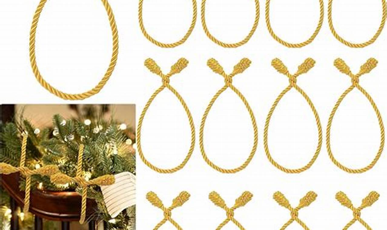 Elegant Decorative Garland Ties for Home Decor