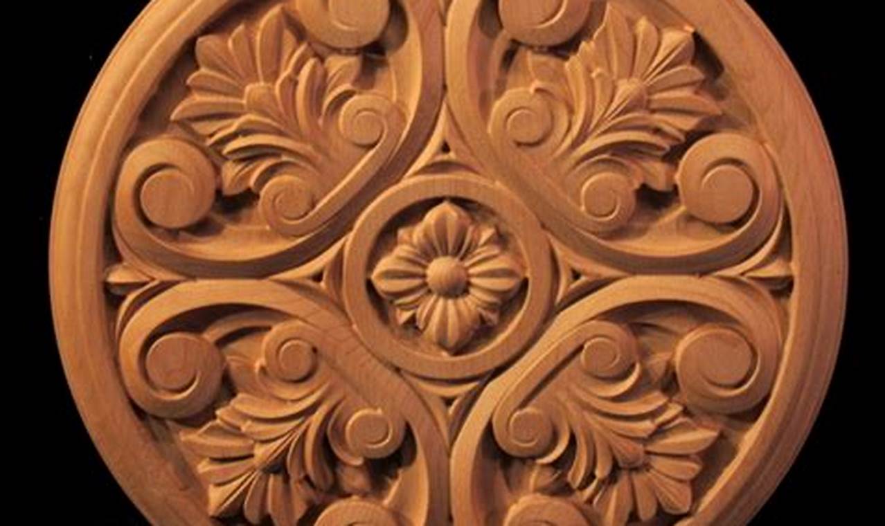 Handcrafted decorative wood medallions Home Accents